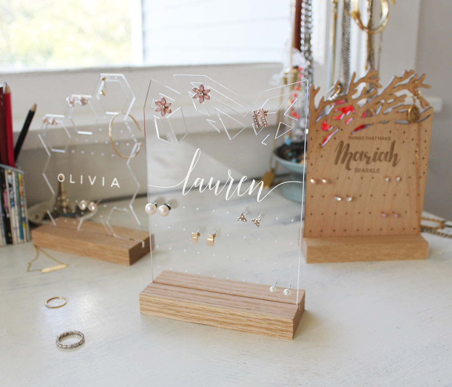 Personalized Jewelry Stands | Unicorn