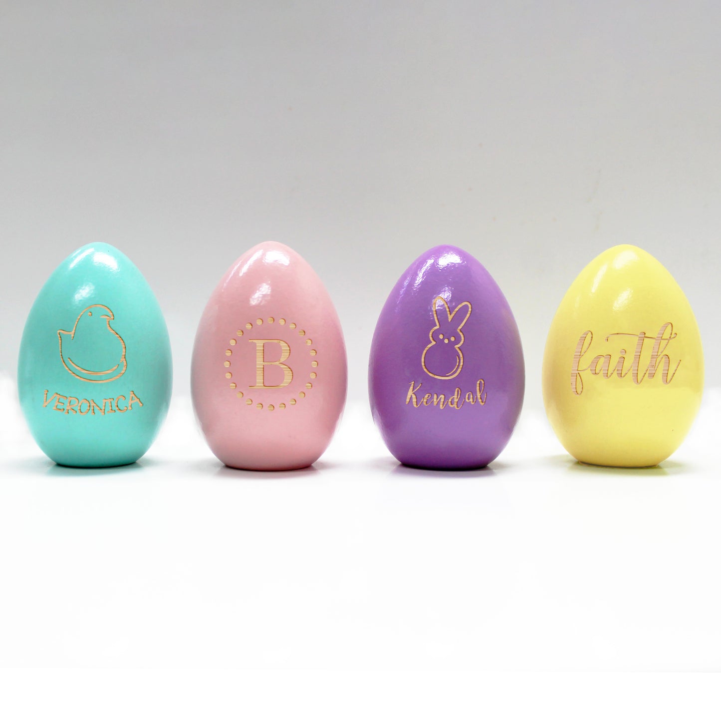 Personalized Wood Easter Eggs | A Reef