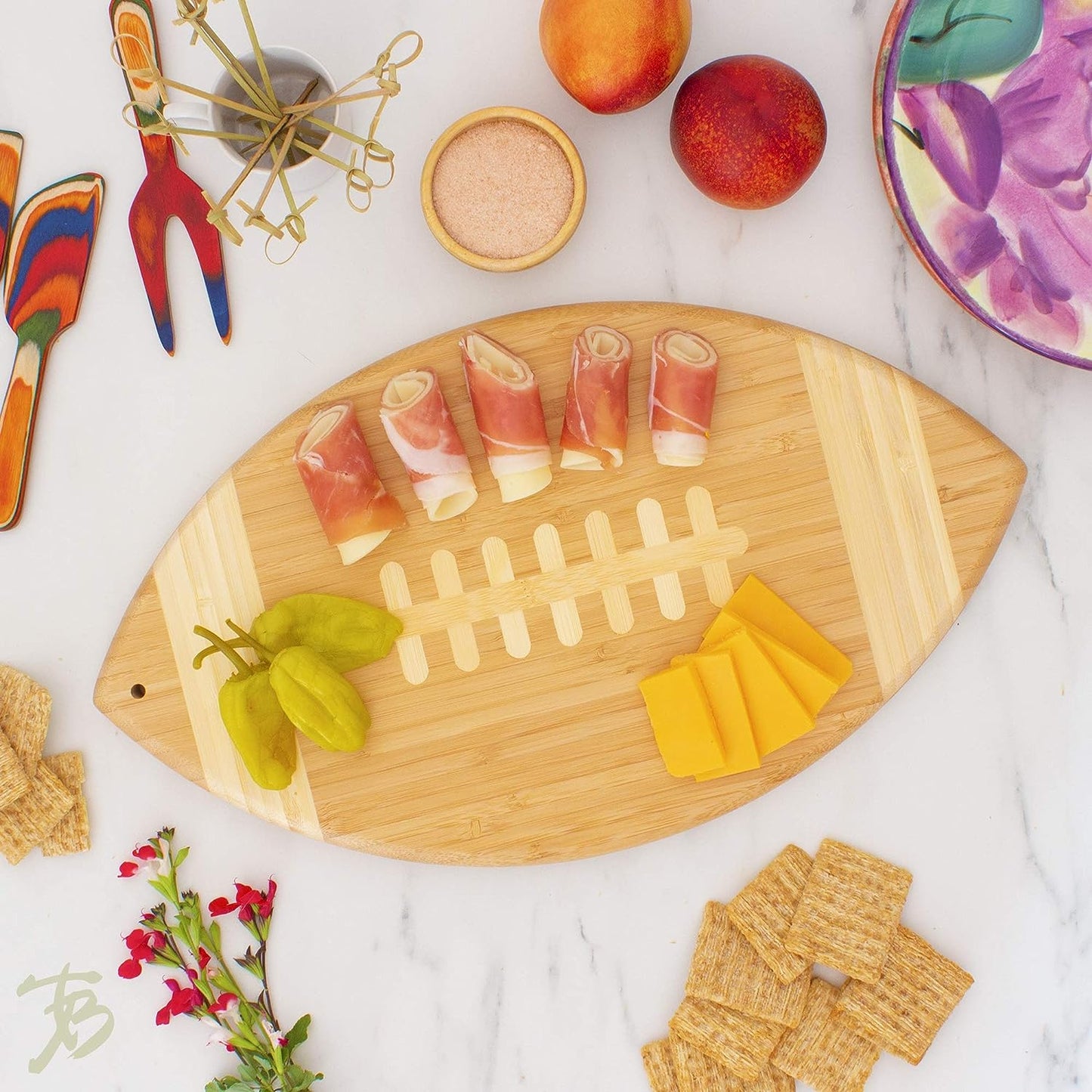 Personalized Football Cutting Board | Wallace Family