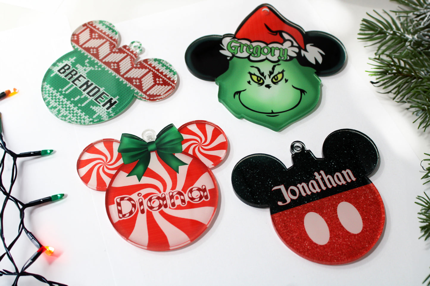 Acrylic Christmas Ornaments | Ugly Sweater