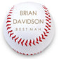 Personalized Leather Baseballs | Best Man