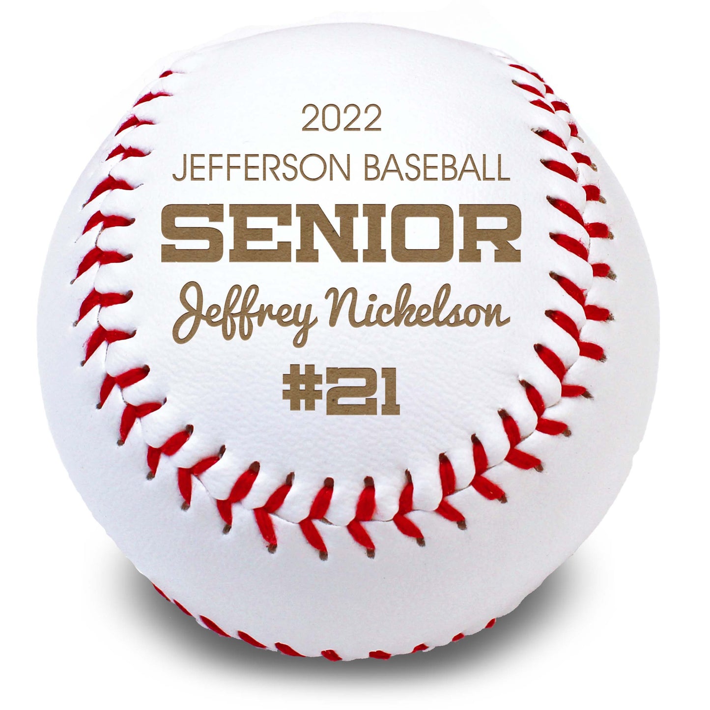 Personalized Leather Baseballs | Senior