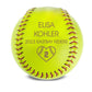 Personalized Leather Softball | Softball Heart