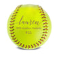 Personalized Leather Softball | Script