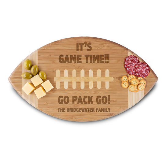 Personalized Football Cutting Board | It's Game Time