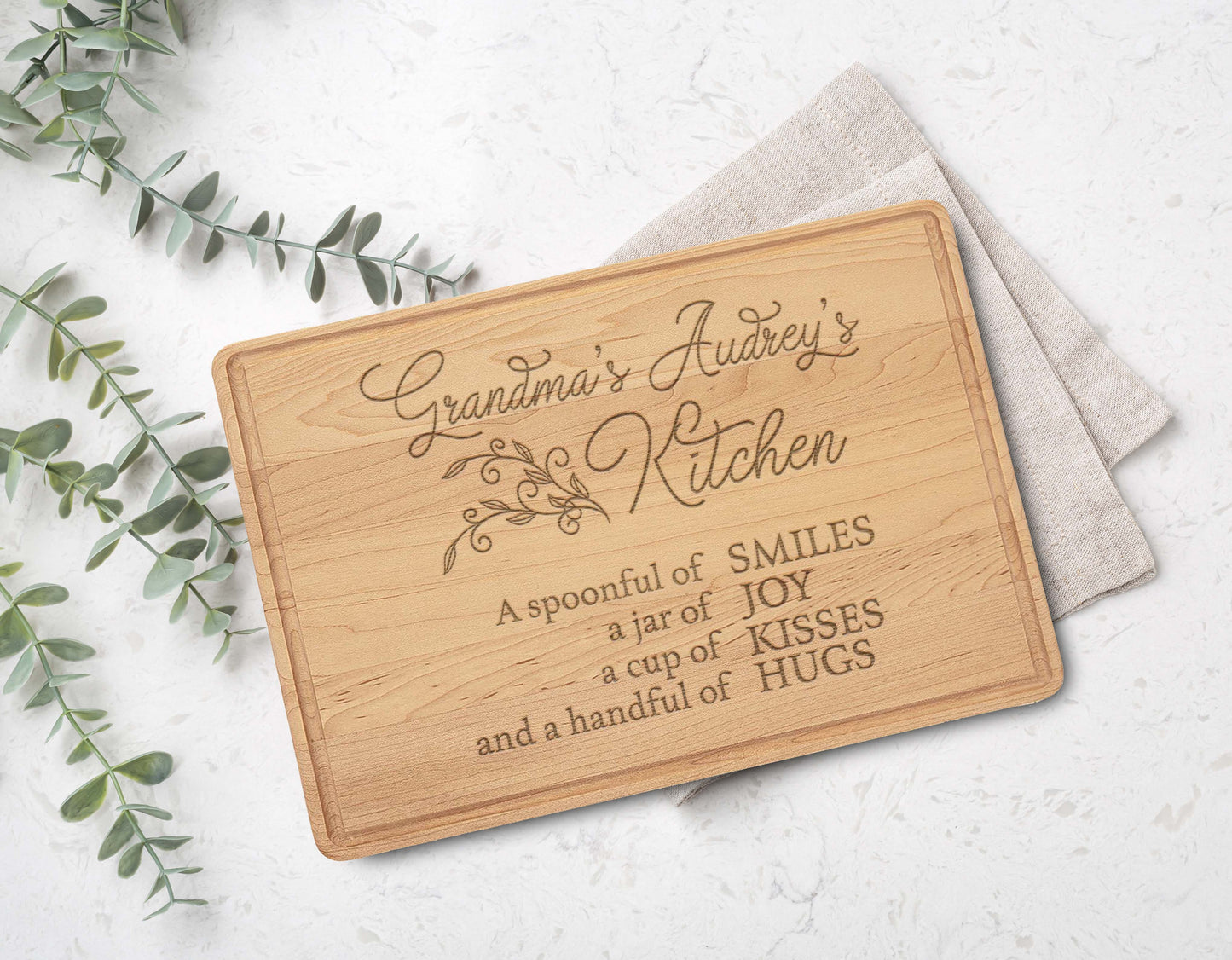 Personalized Cutting Board | Maple 14" x 10"