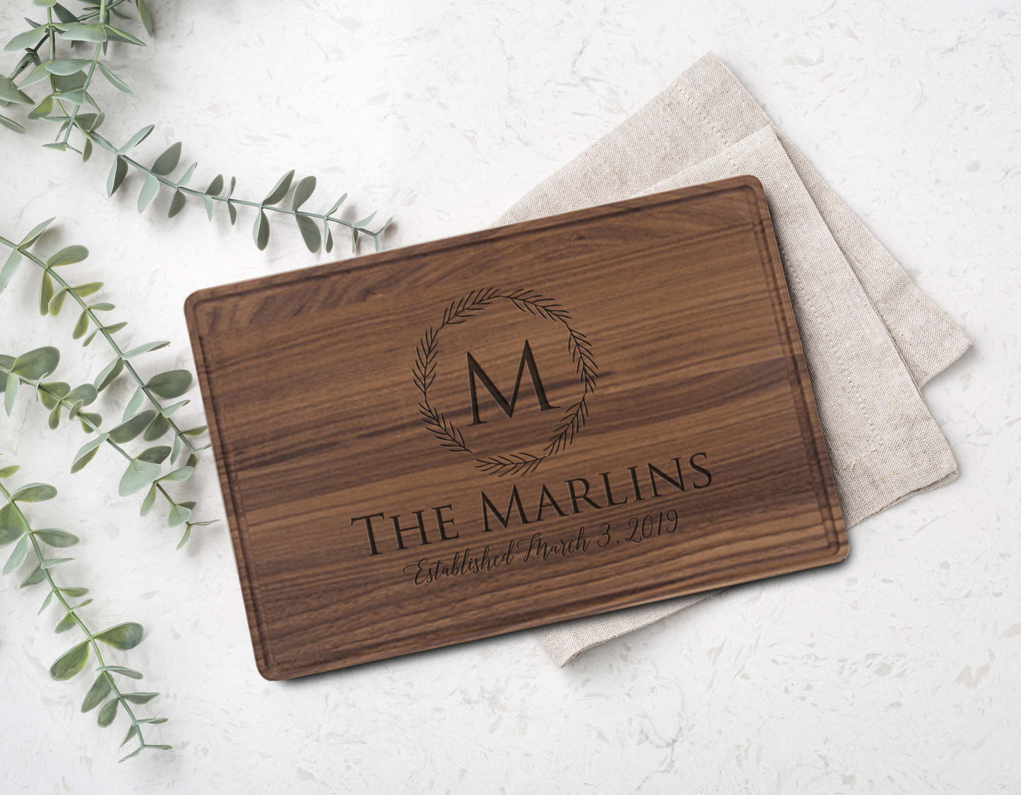 Personalized Cutting Board | Walnut 6" x 9"