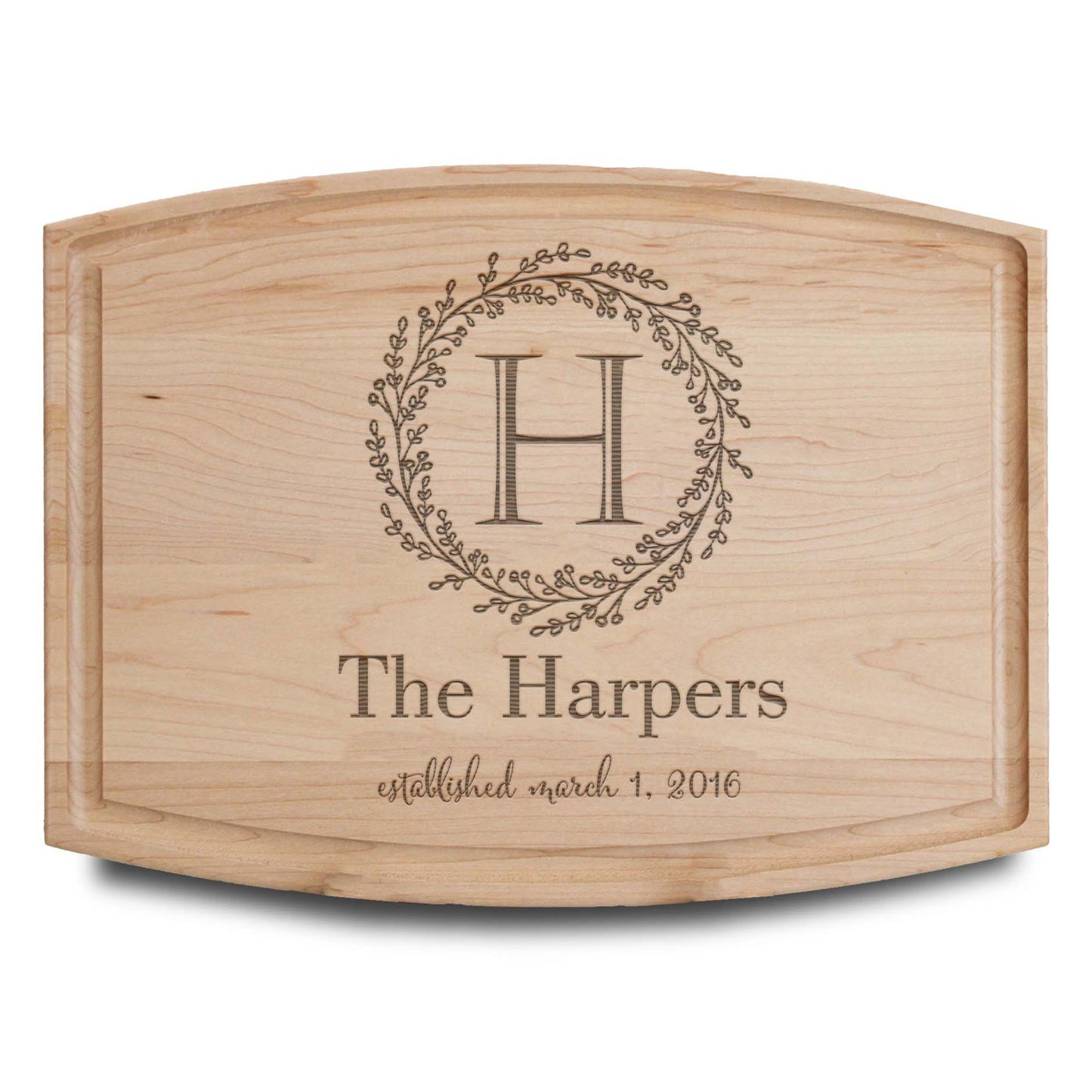 Personalized Cutting Board | Maple Arch 12" x 9"