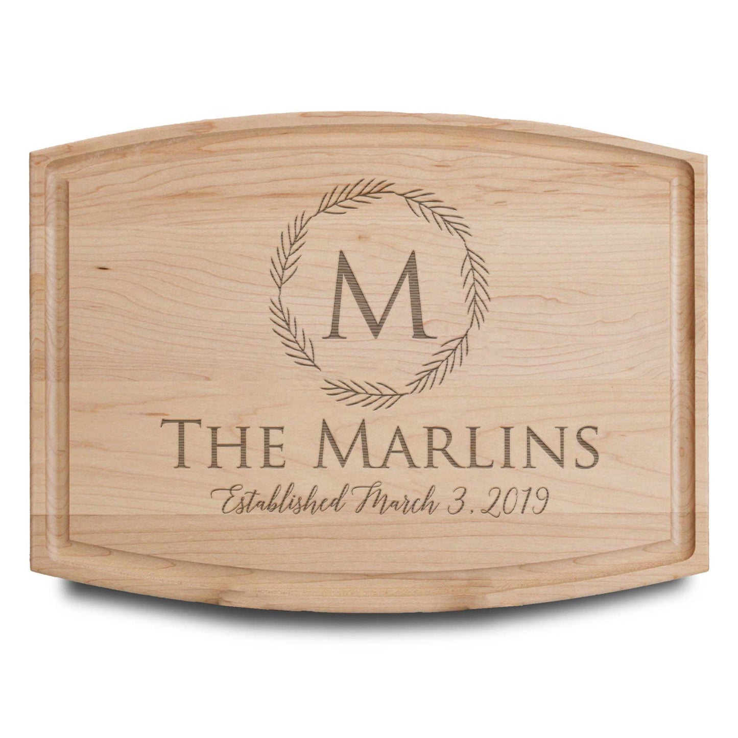 Personalized Cutting Board | Maple Arch 12" x 9"