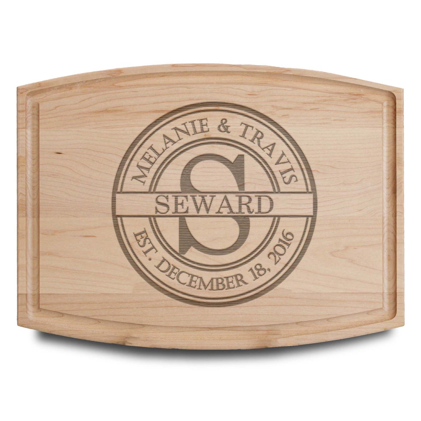 Personalized Cutting Board | Maple Arch 12" x 9"