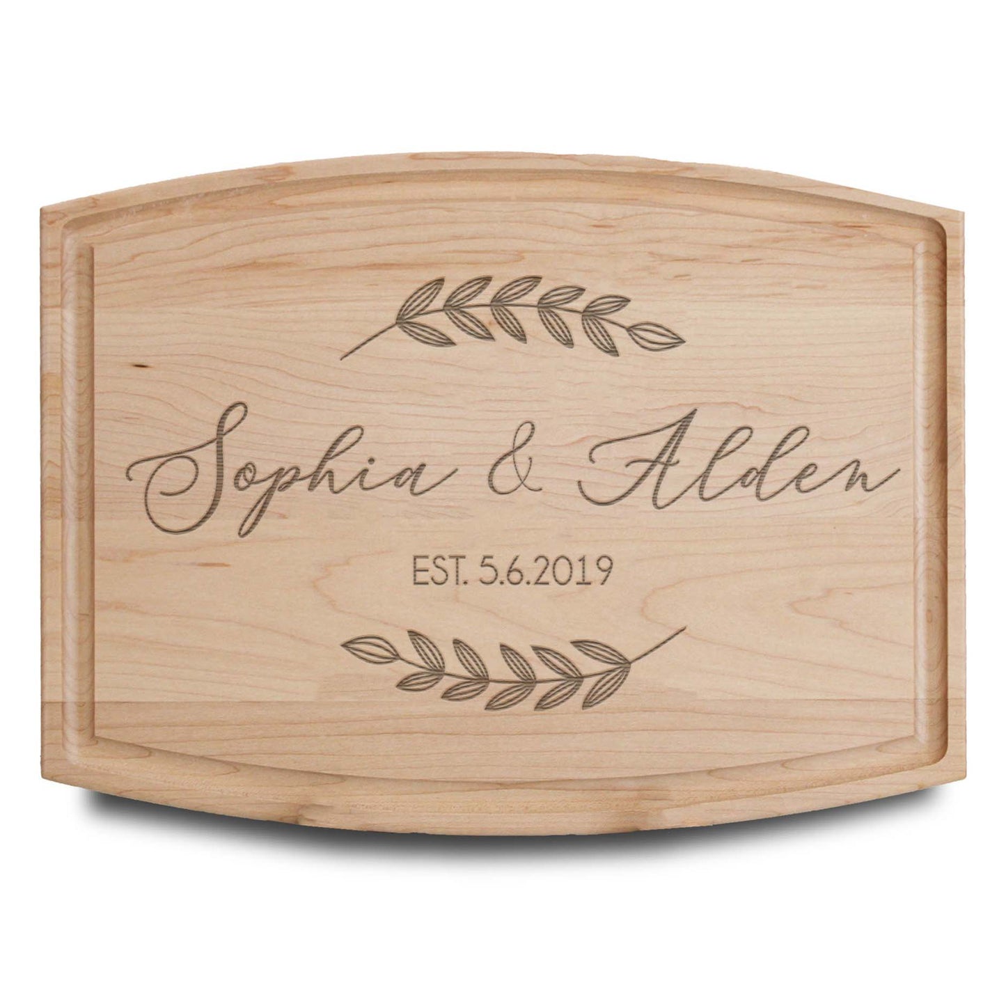 Personalized Cutting Board | Maple Arch 12" x 9"