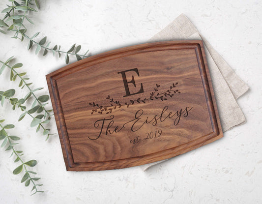 Personalized Cutting Board | Walnut Arch 12" x 9"