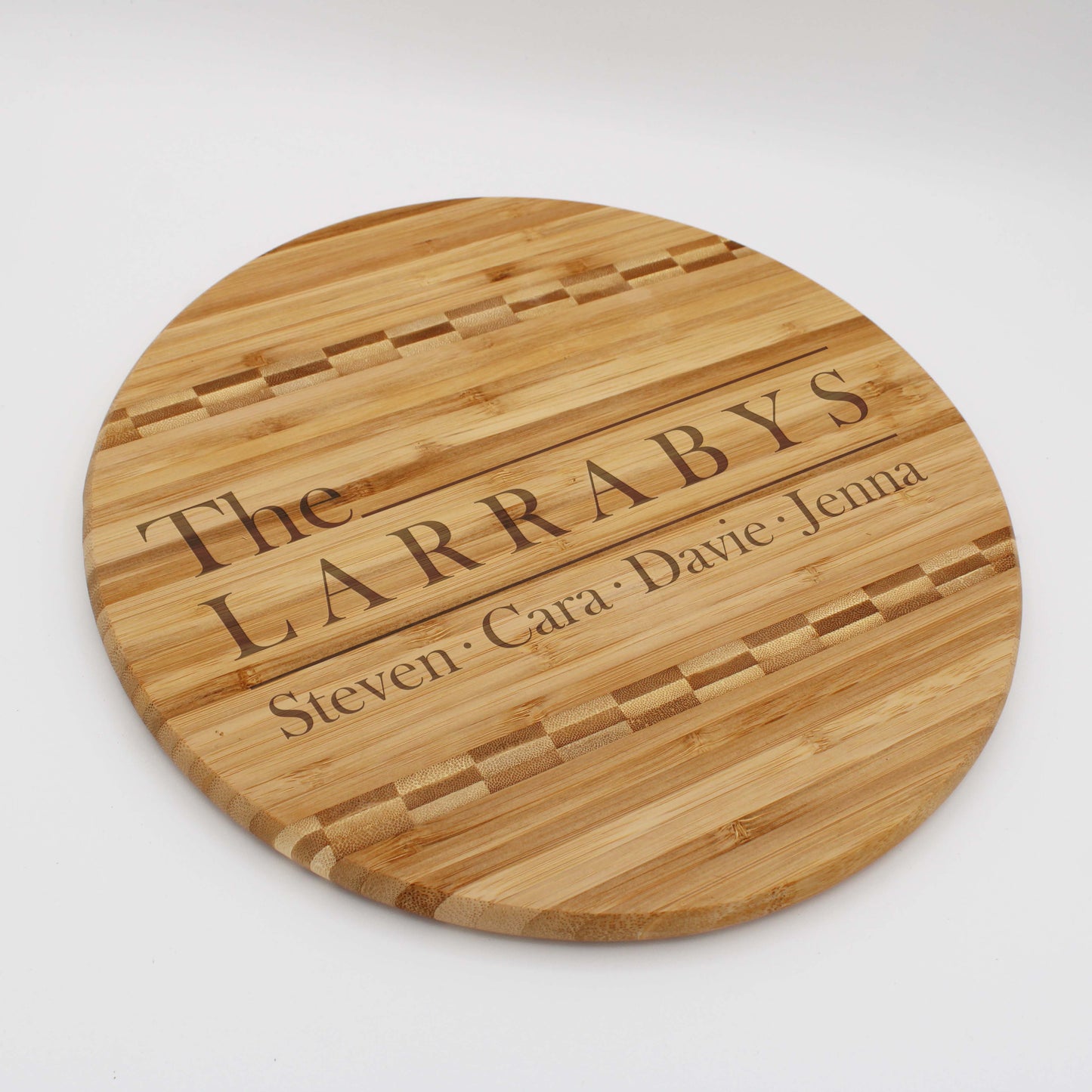 Personalized Cutting Board | Bamboo Round 12" x 12"