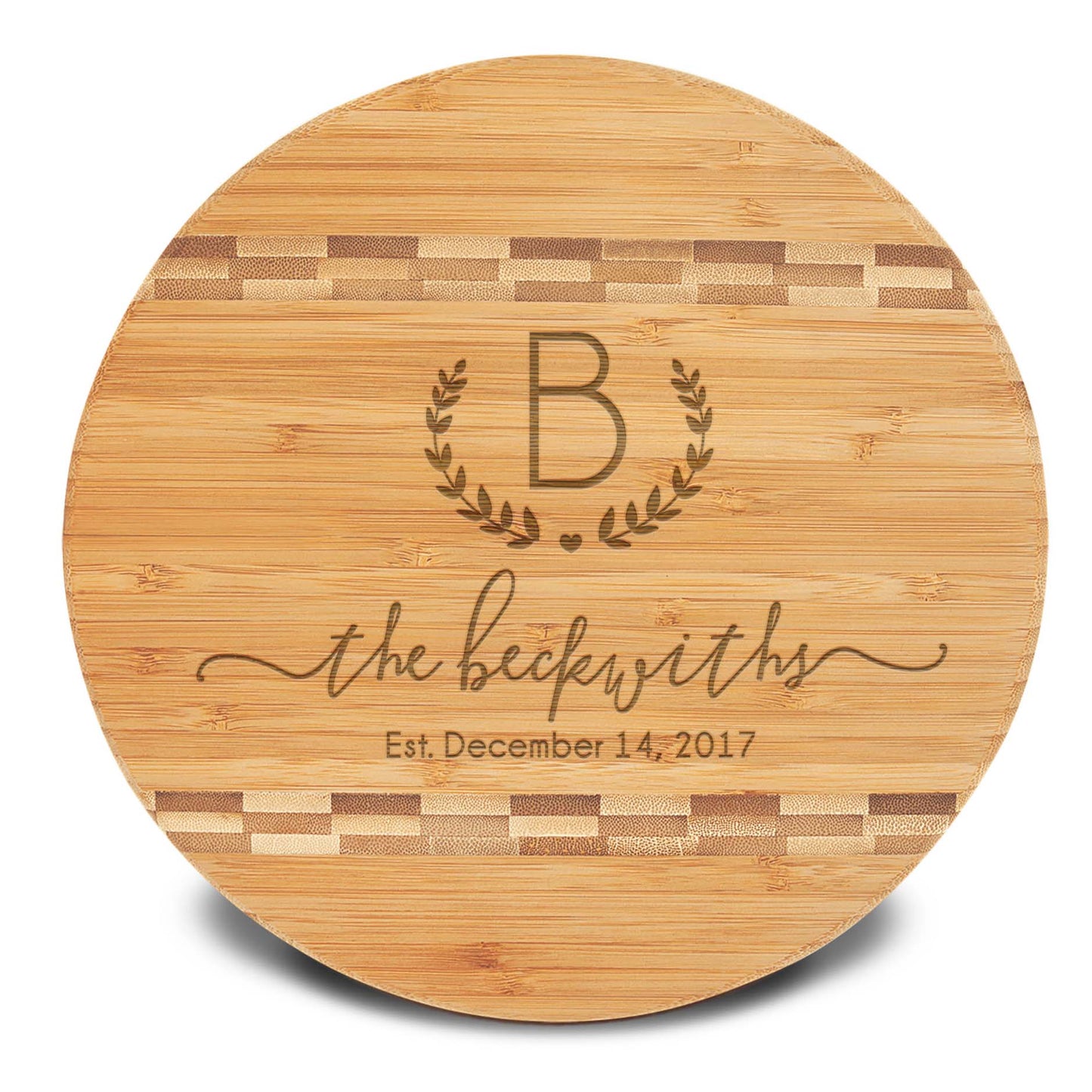 Personalized Cutting Board | Bamboo Round 12" x 12"