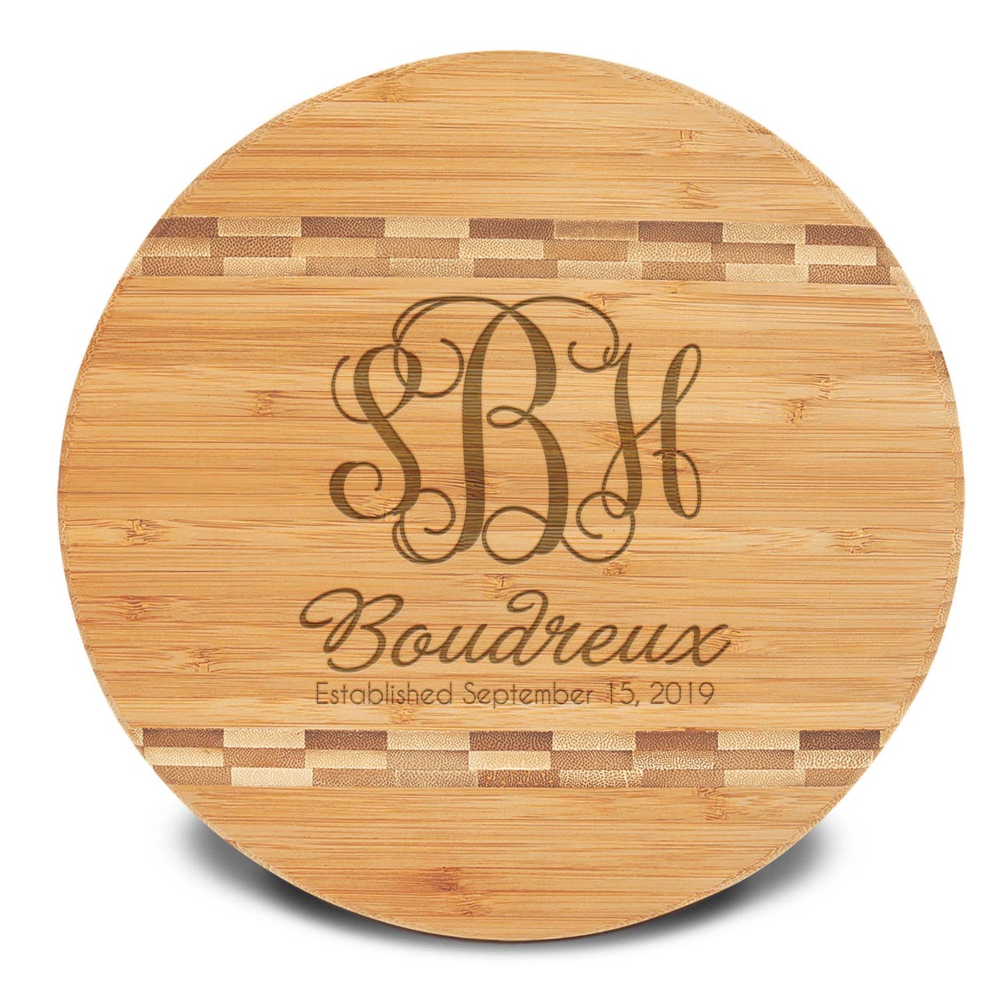 Personalized Cutting Board | Bamboo Round 12" x 12"