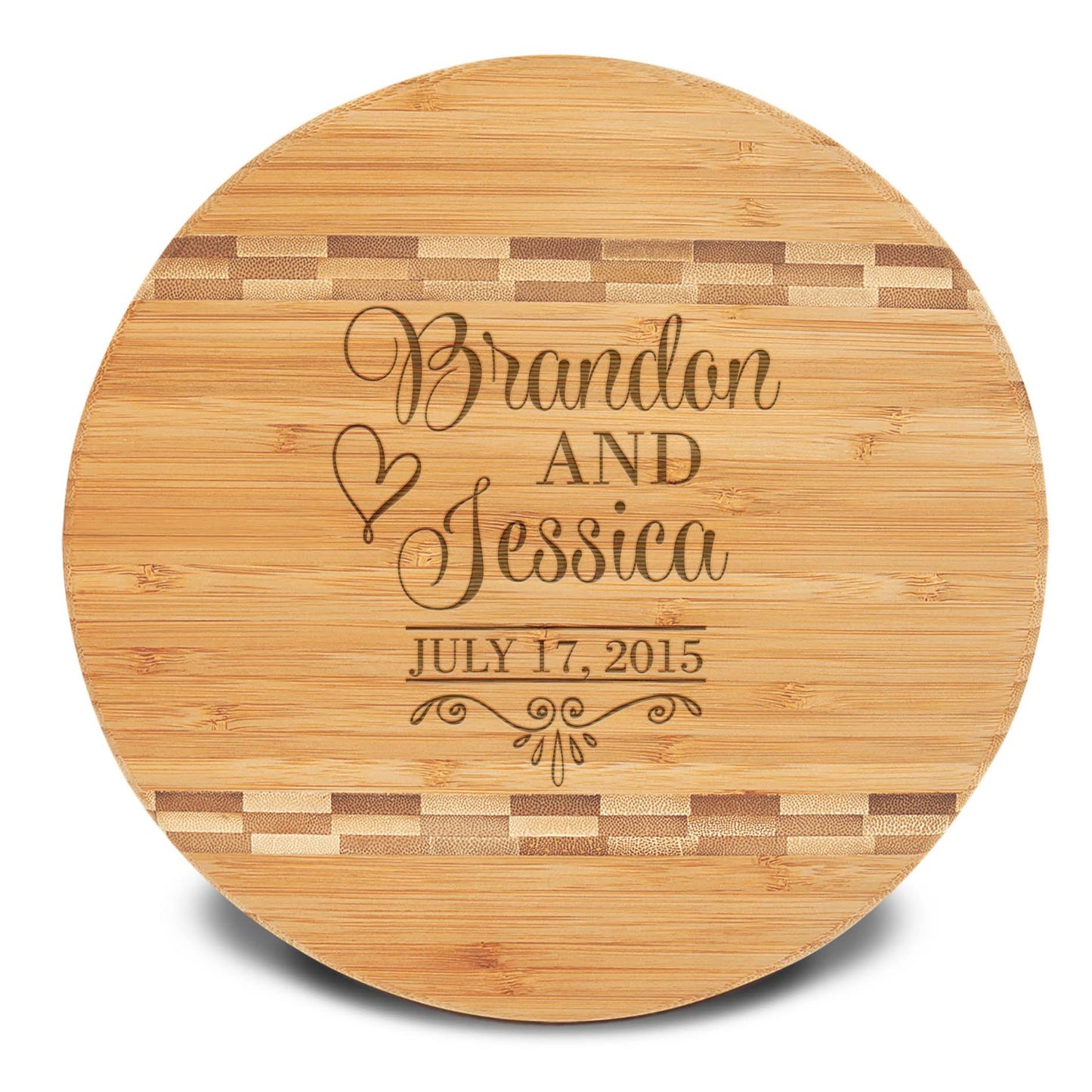 Personalized Cutting Board | Bamboo Round 12" x 12"