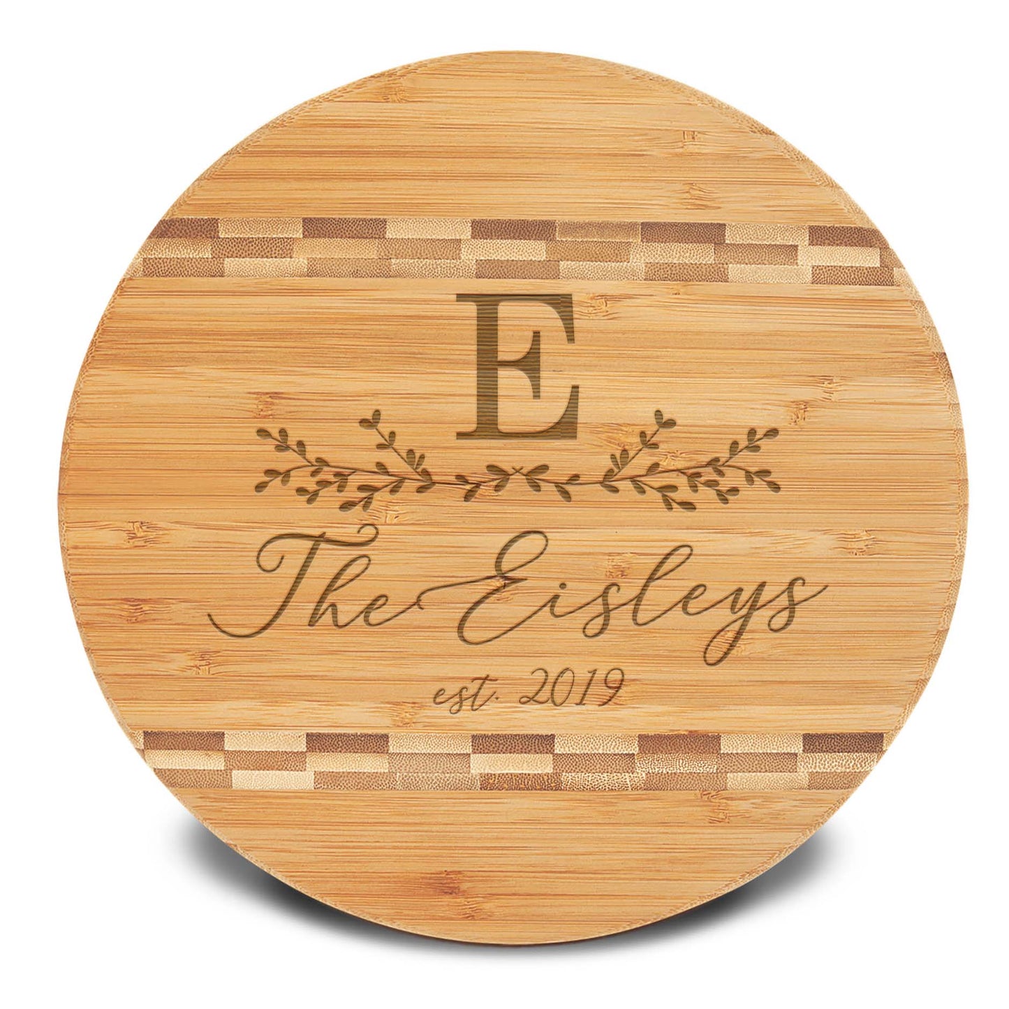 Personalized Cutting Board | Bamboo Round 12" x 12"