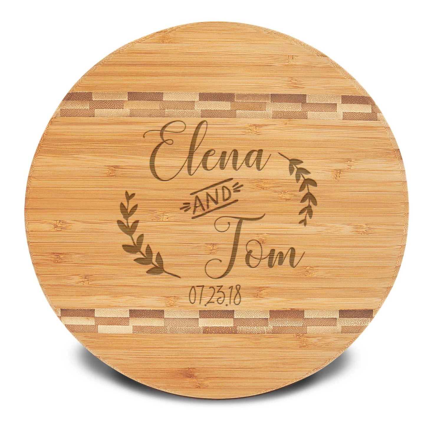 Personalized Cutting Board | Bamboo Round 12" x 12"