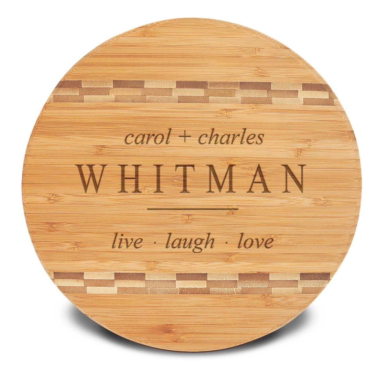 Personalized Cutting Board | Bamboo Round 12" x 12"