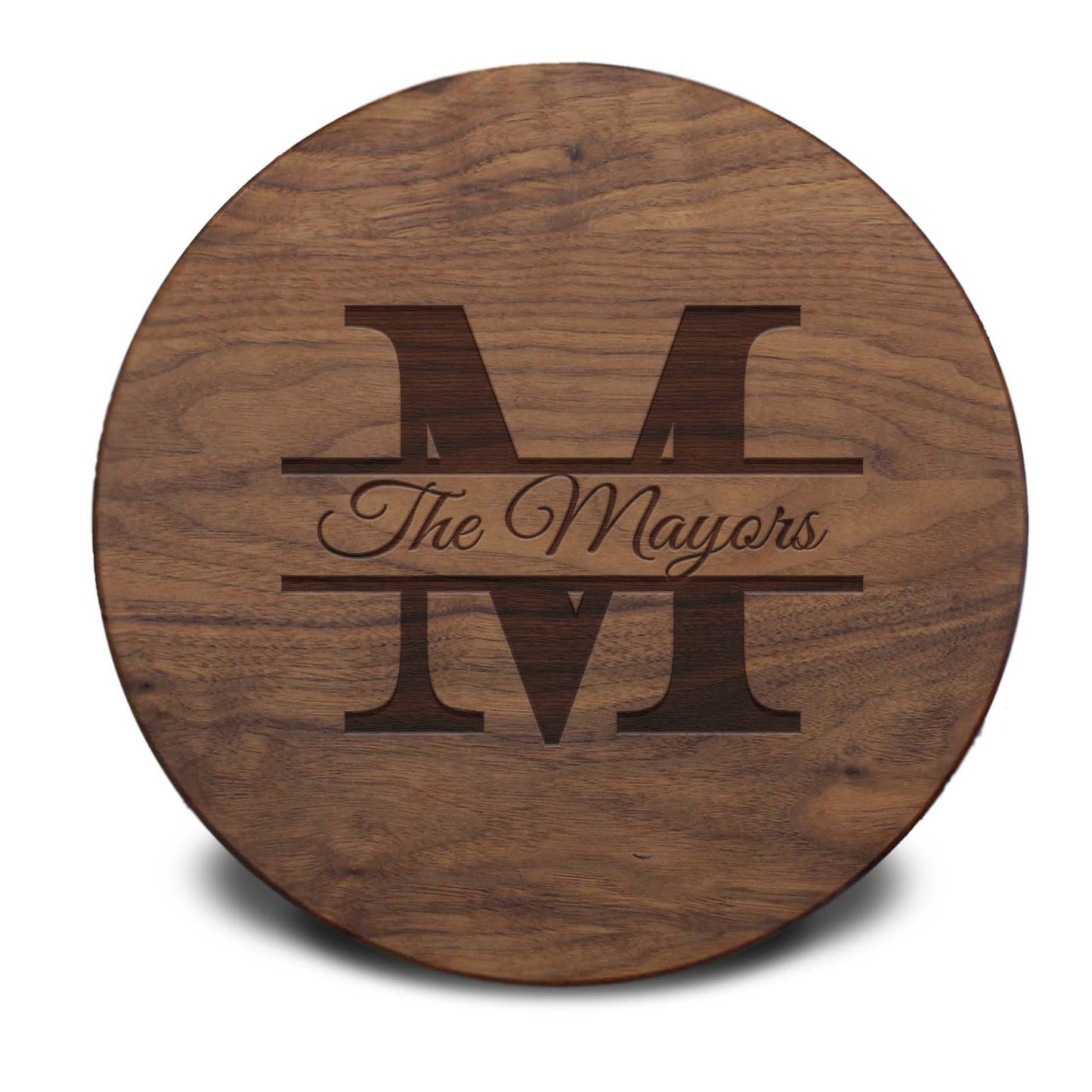 Personalized Cutting Board | Walnut Round 13" x 13"