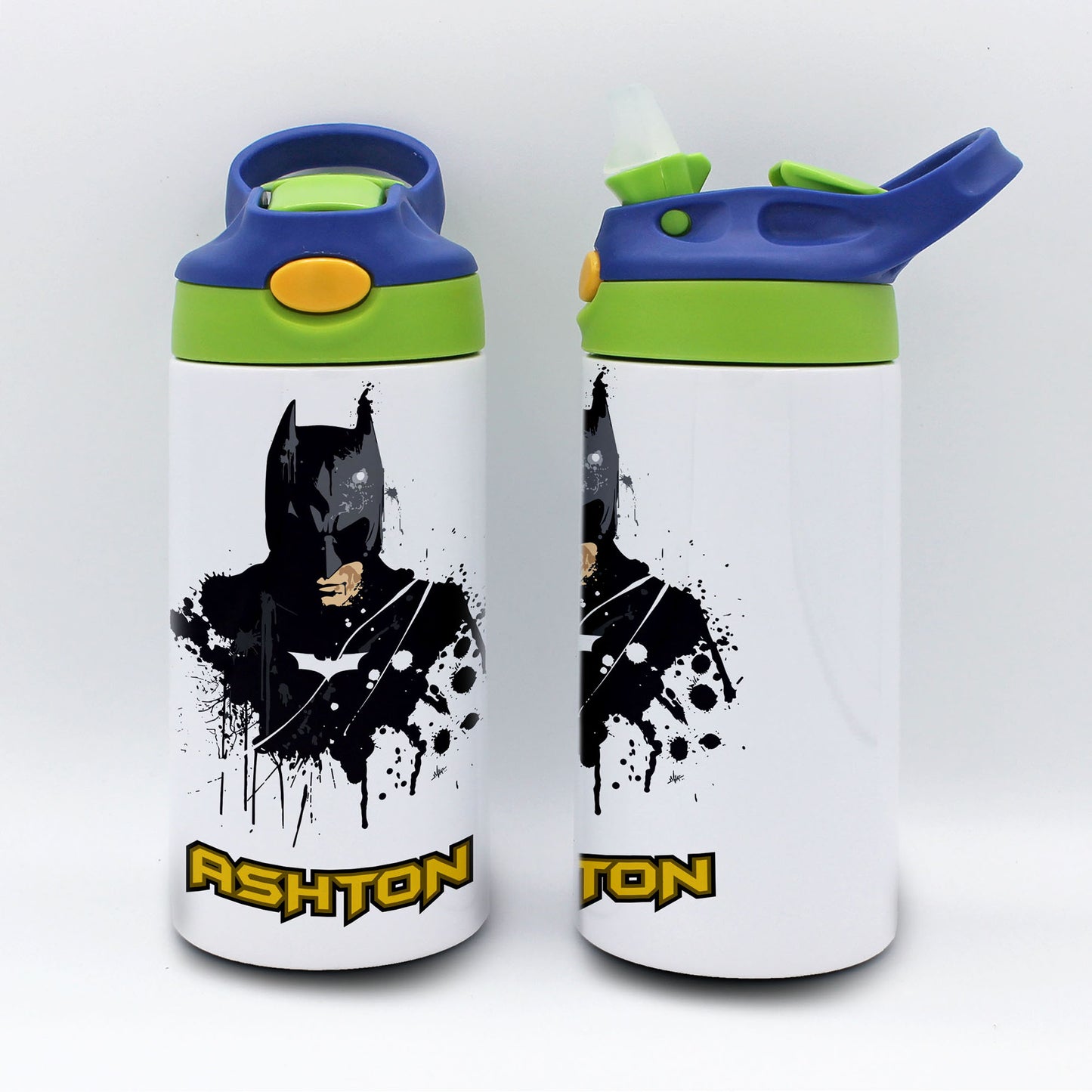 Personalized Kid's Water Bottle | Bat Hero