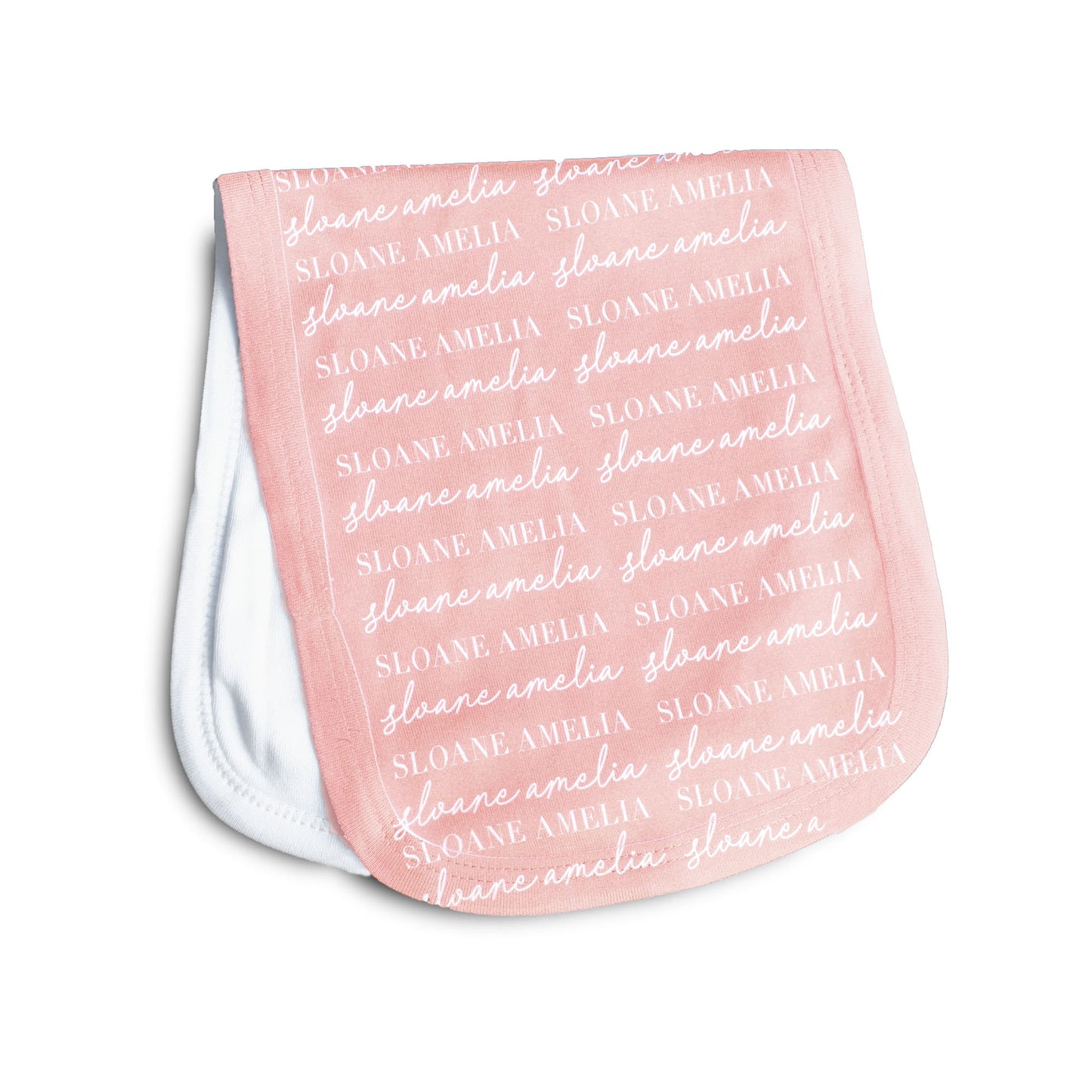 Personalized Burp Cloth | Script Name