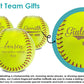 Personalized Leather Softball | Patricia