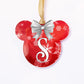 Acrylic Christmas Ornaments | Red Snowflake