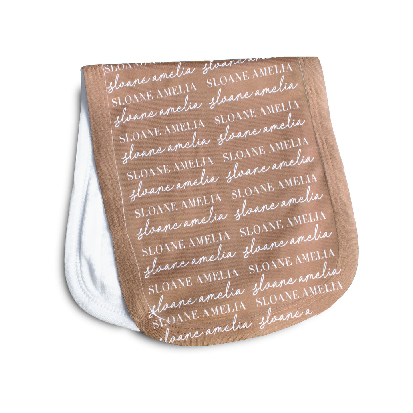 Personalized Burp Cloth | Script Name