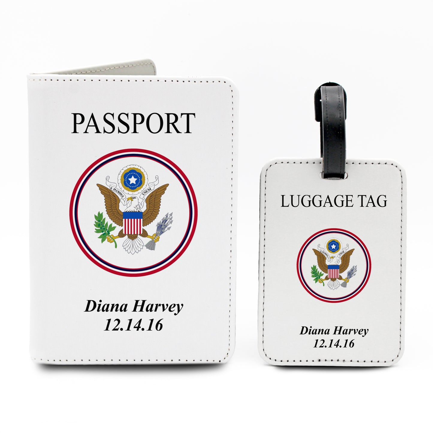 Personalized Travel Set Full Color | Seal White