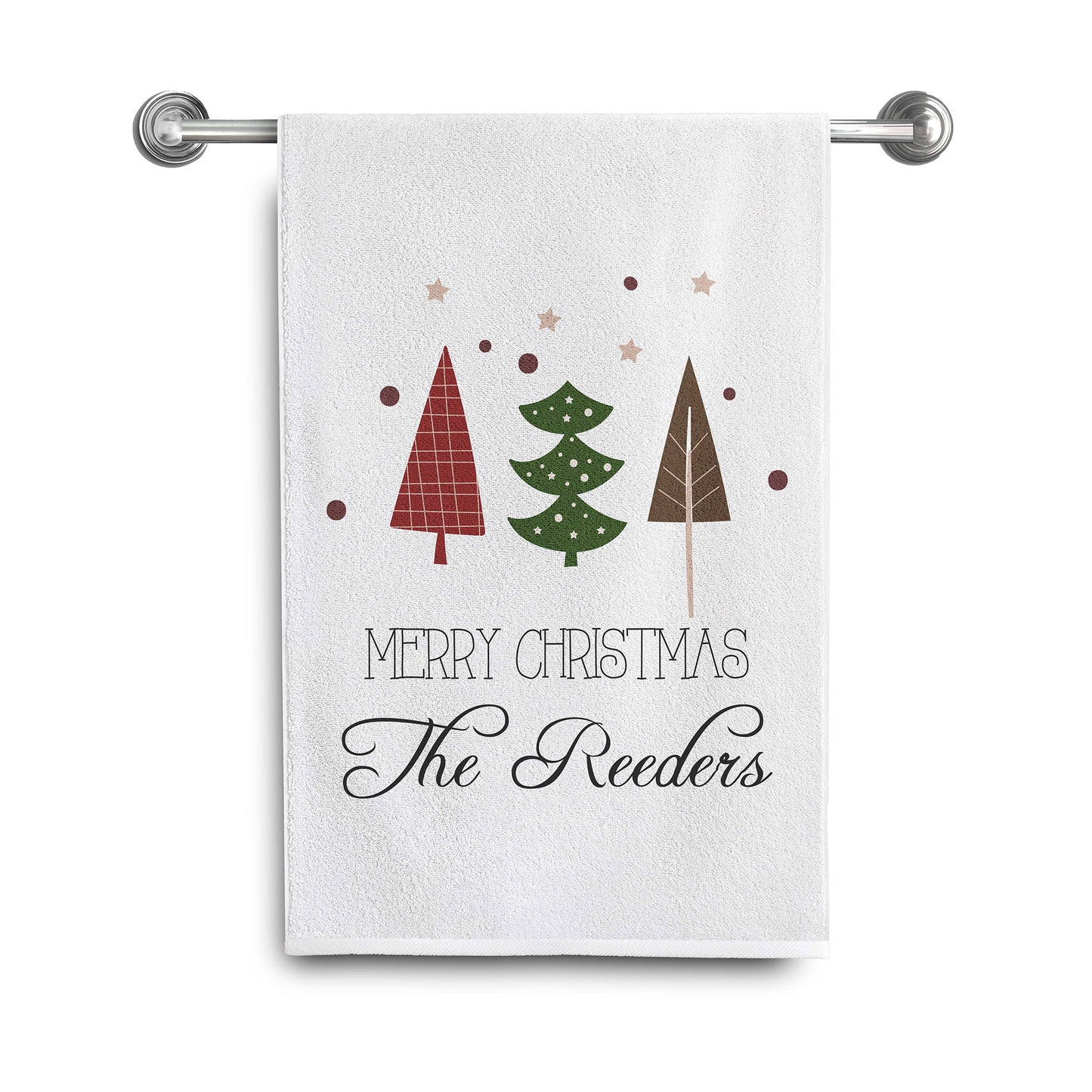 Personalized Christmas Towels | Christmas Trees
