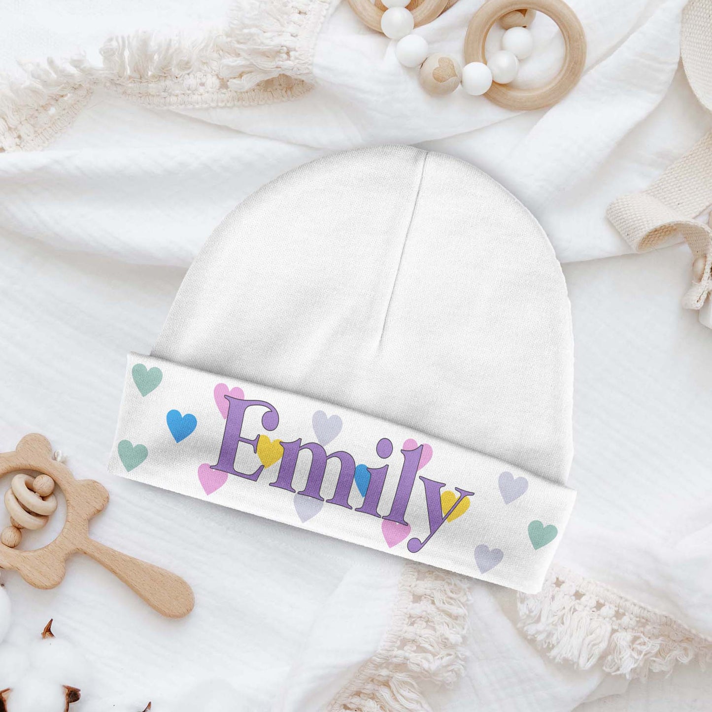 Personalized Baby Beanie | Construction