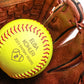 Personalized Leather Softball | Script