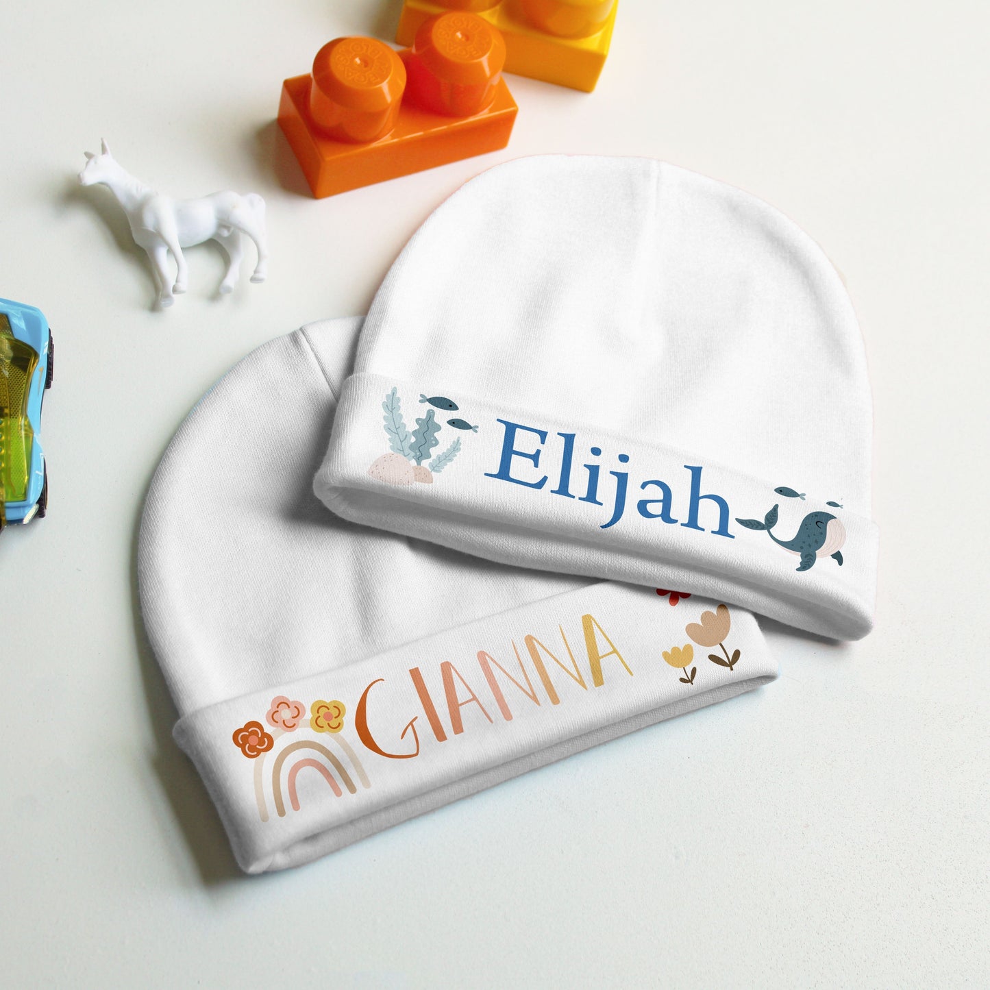 Personalized Baby Beanie | Elephant