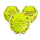 Personalized Leather Softball | Brianna