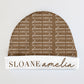 Personalized Baby Beanie | Script Pattern