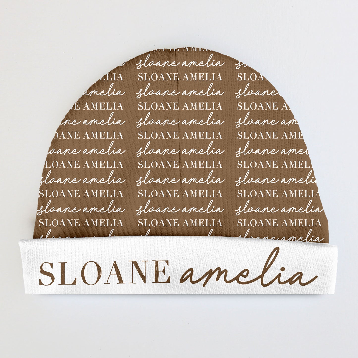 Personalized Baby Beanie | Script Pattern