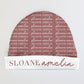 Personalized Baby Beanie | Script Pattern