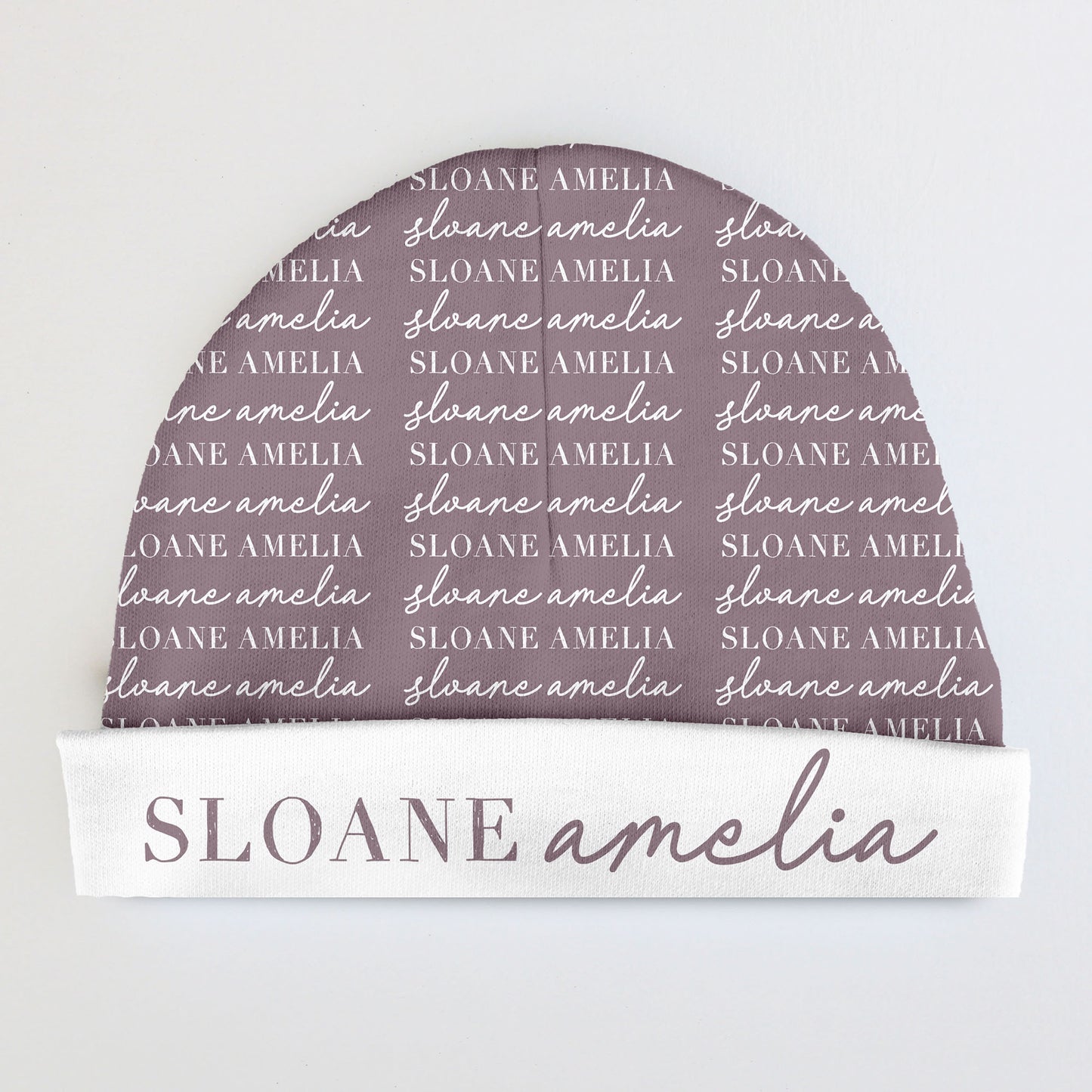 Personalized Baby Beanie | Script Pattern