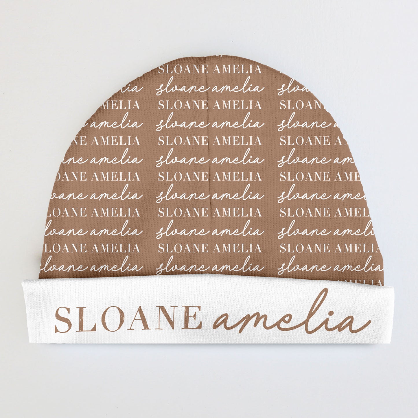 Personalized Baby Beanie | Script Pattern