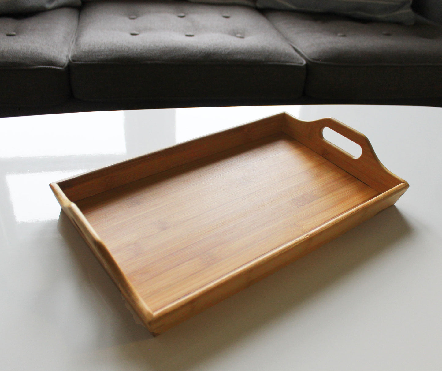 Wood Serving Tray | H Wreath