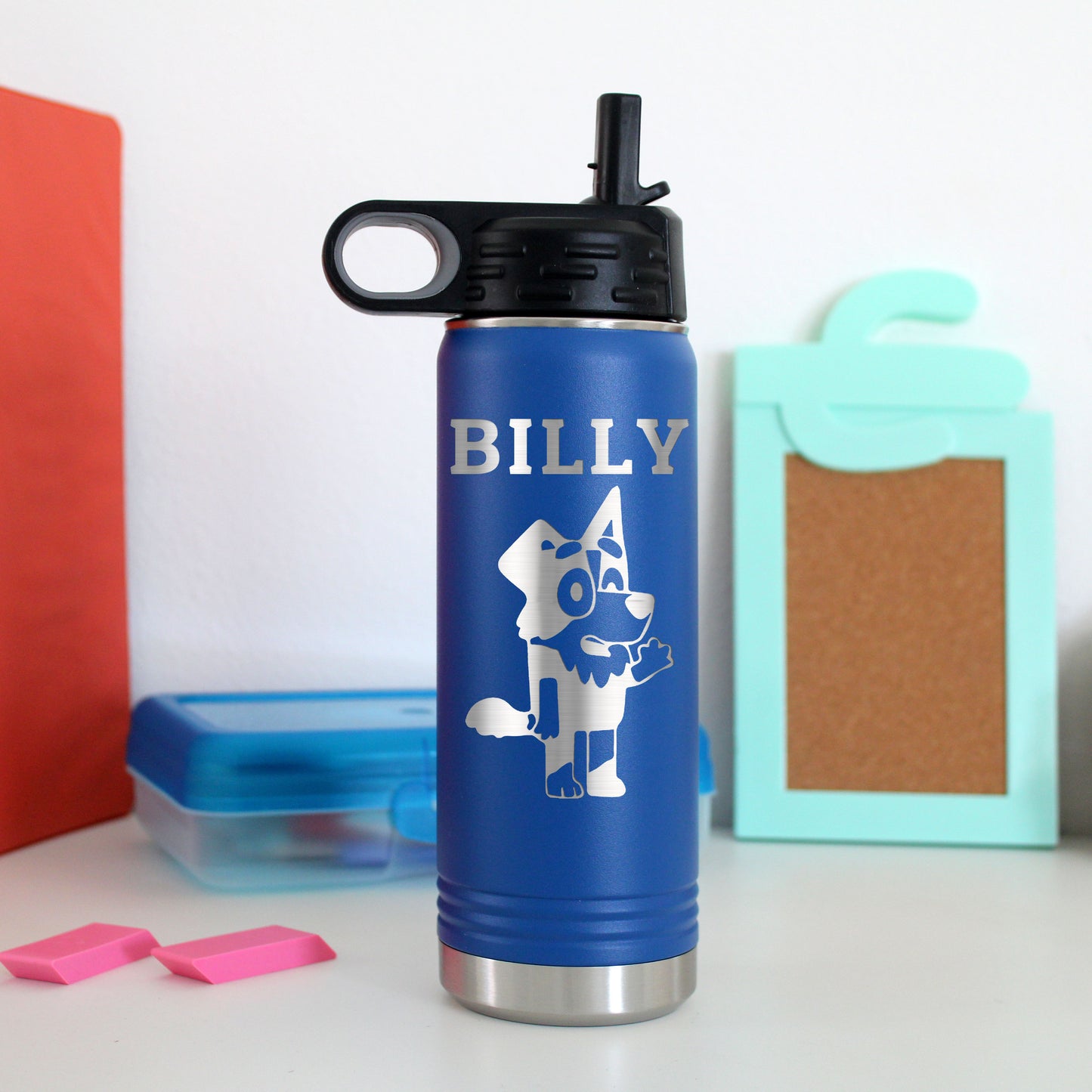 Bluey Water Bottle for Kids, Girls, Boys - 3 Pc Bluey School Supplies  Bundle with Bluey Drinking Bot…See more Bluey Water Bottle for Kids, Girls,  Boys