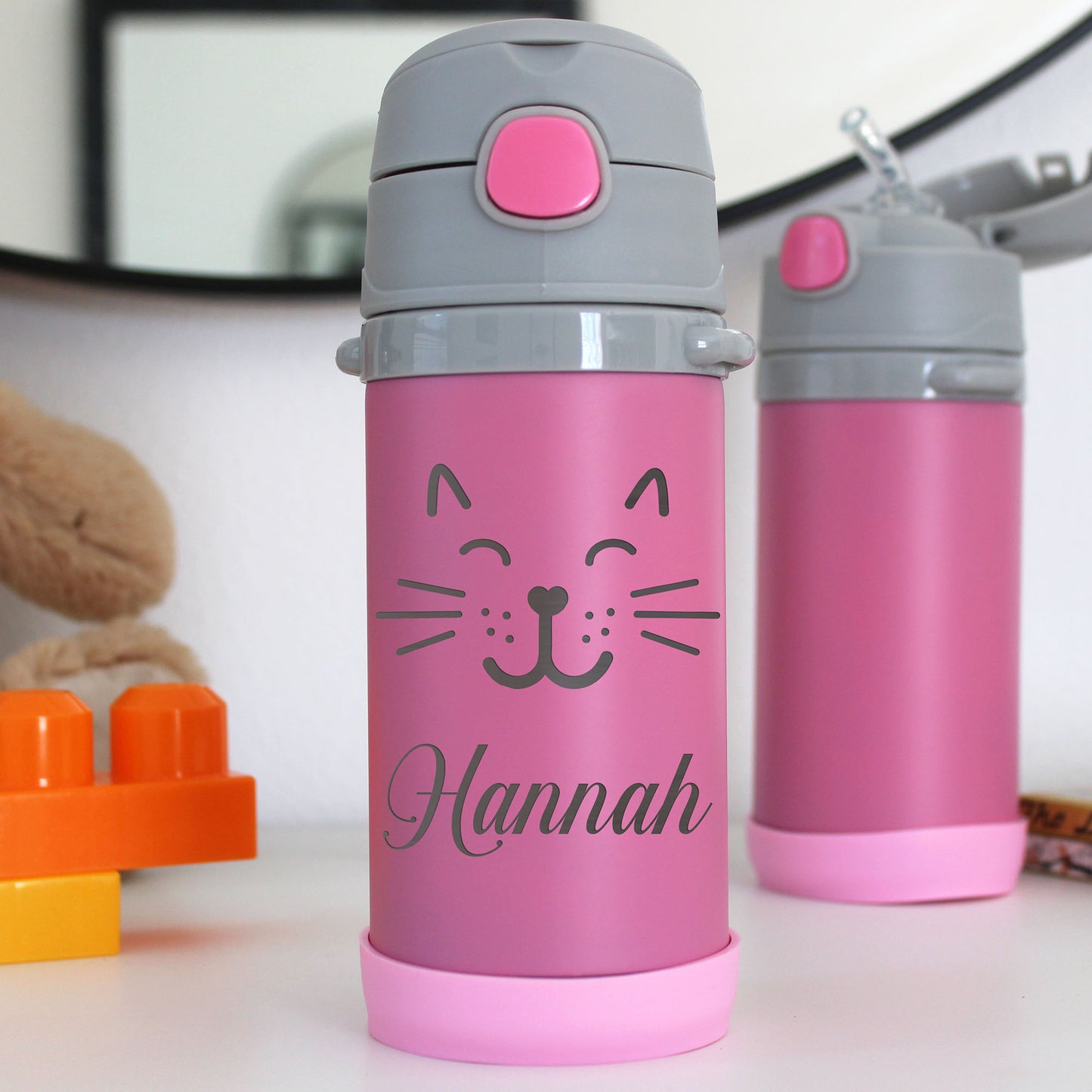 Kid's Metal Tumbler | Kitty