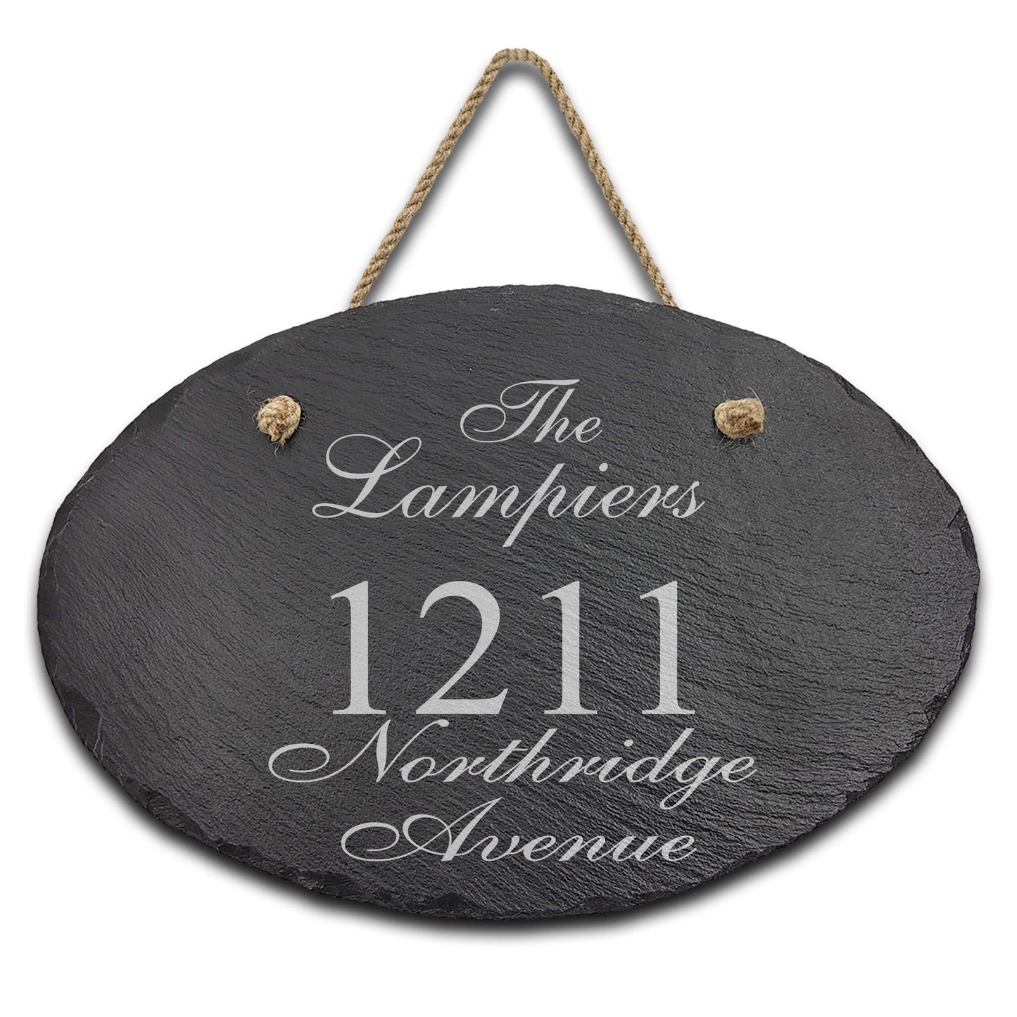 Slate Outdoor Address Sign | Lampiers