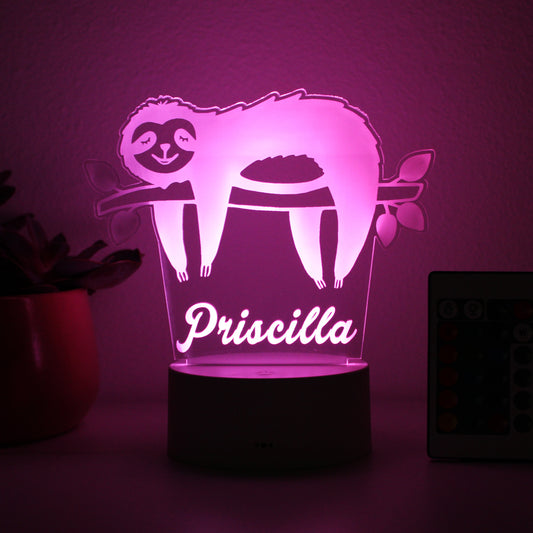 Personalized Children's Night Lights | Sloth