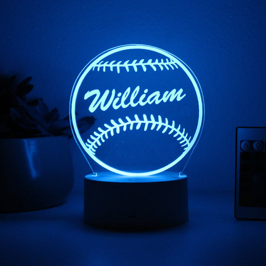 Personalized Children's Night Lights | Baseball