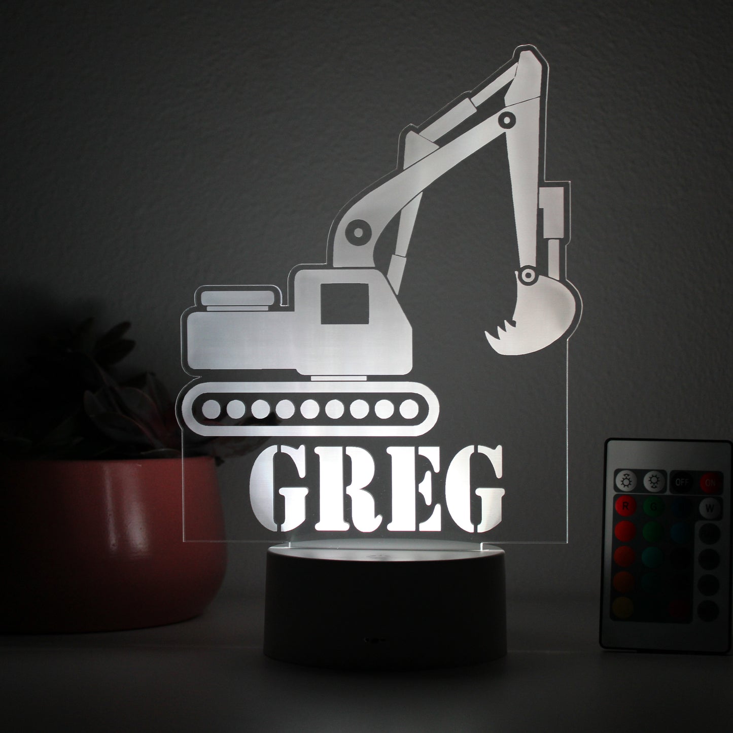 Personalized Children's Night Lights | Excavator