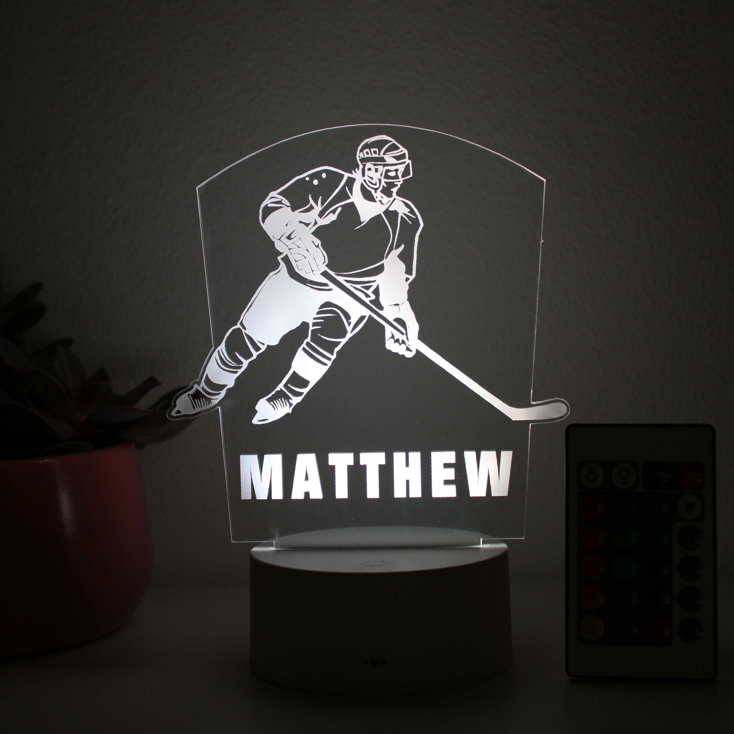 Personalized Children's Night Lights | Hockey