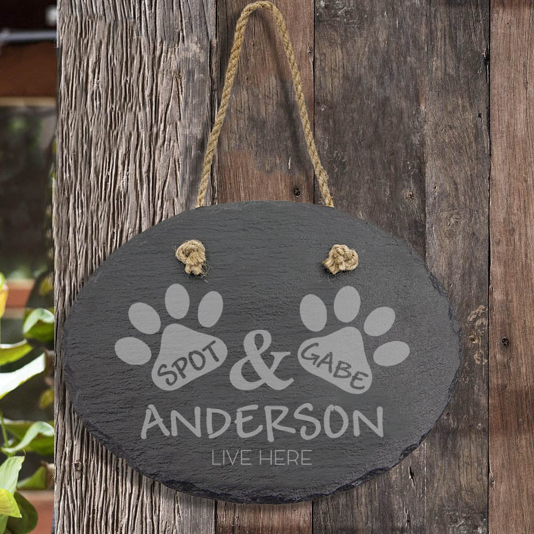 Slate Outdoor Address Sign | The Millers