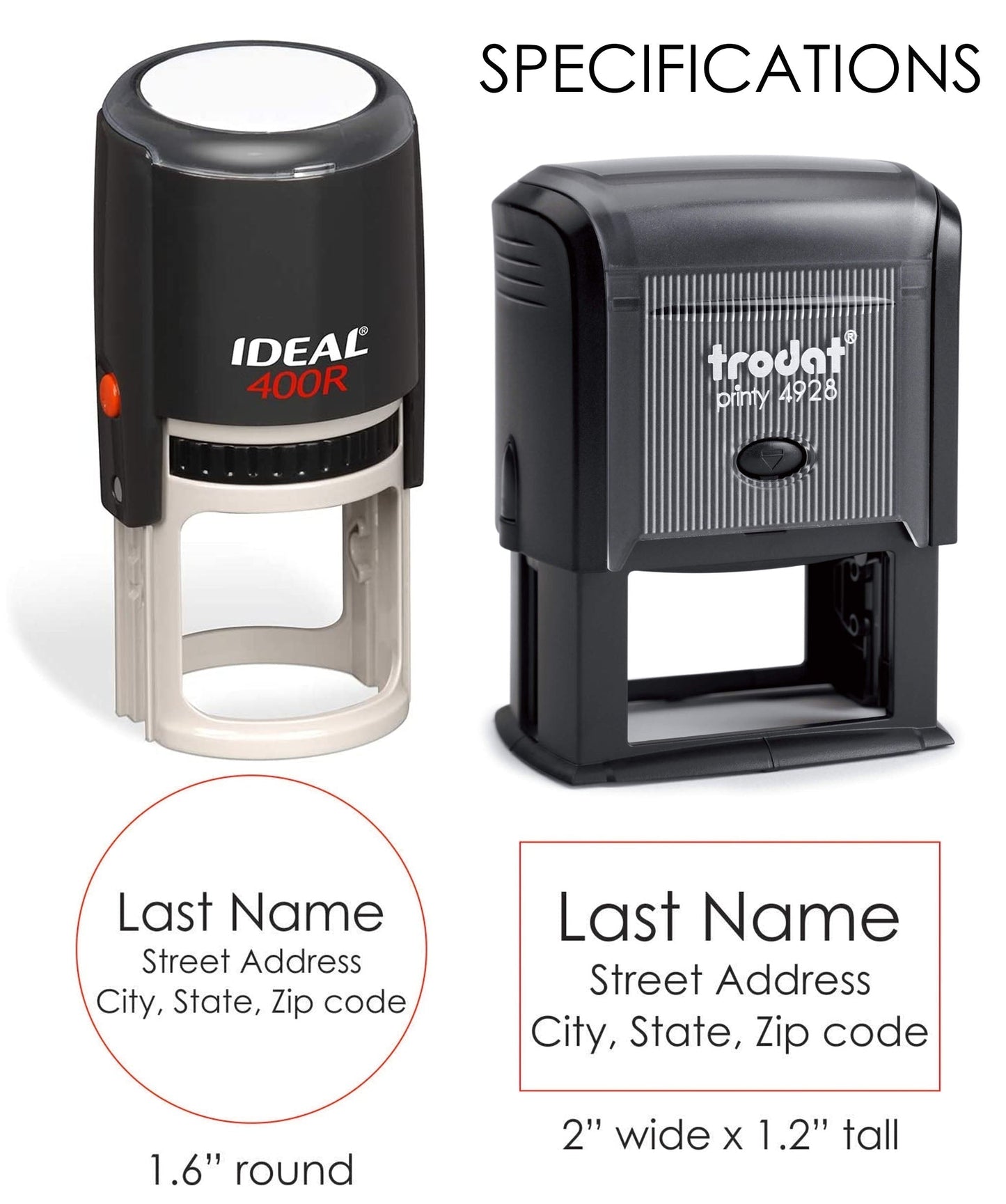 Return Address Self Inking Stamp | M+H